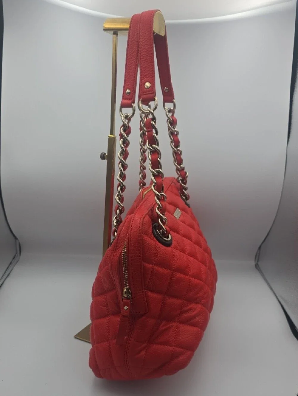 Kate Spade Orange Liberty Street Helena Quilted Chain Med Shoulder Bag (GOOD)🧡